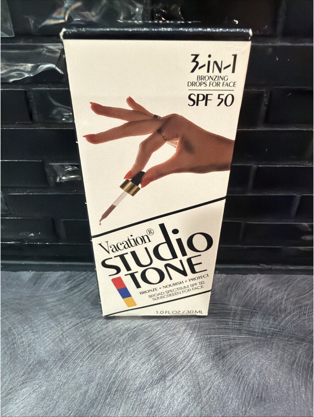 Vacation Studio Tone 3-in-1 Bronzing Drops for Face SPF 50 - 1.0 FL OZ / 30 ML